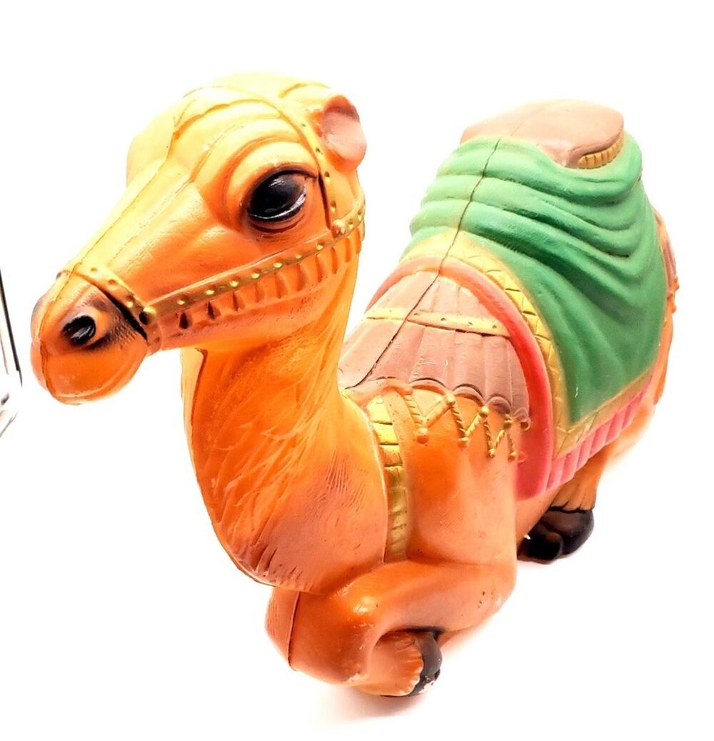 Vintage General Foam Nativity Camel Lighted Blow Mold 28" Christmas Ornament